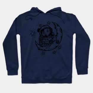 me on the moon Hoodie